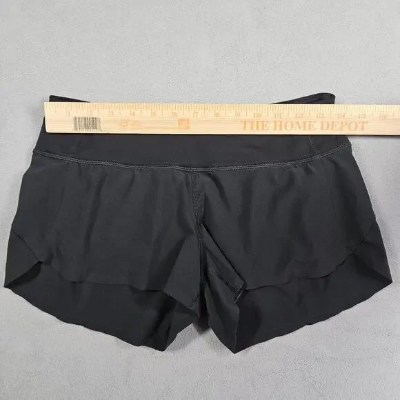 Lululemon Speed Up Shorts Womens 4 Black Athleisure Gym Performance Stretch - Picture 10 of 14
